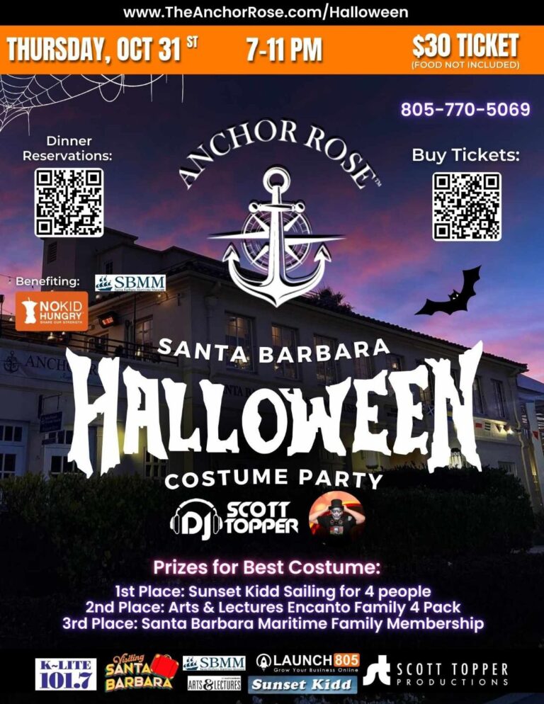 Anchor Rose Halloween Costume Party Ad for 2024